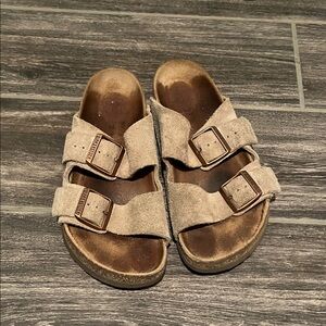 Birkenstock Tan Suede Sandals